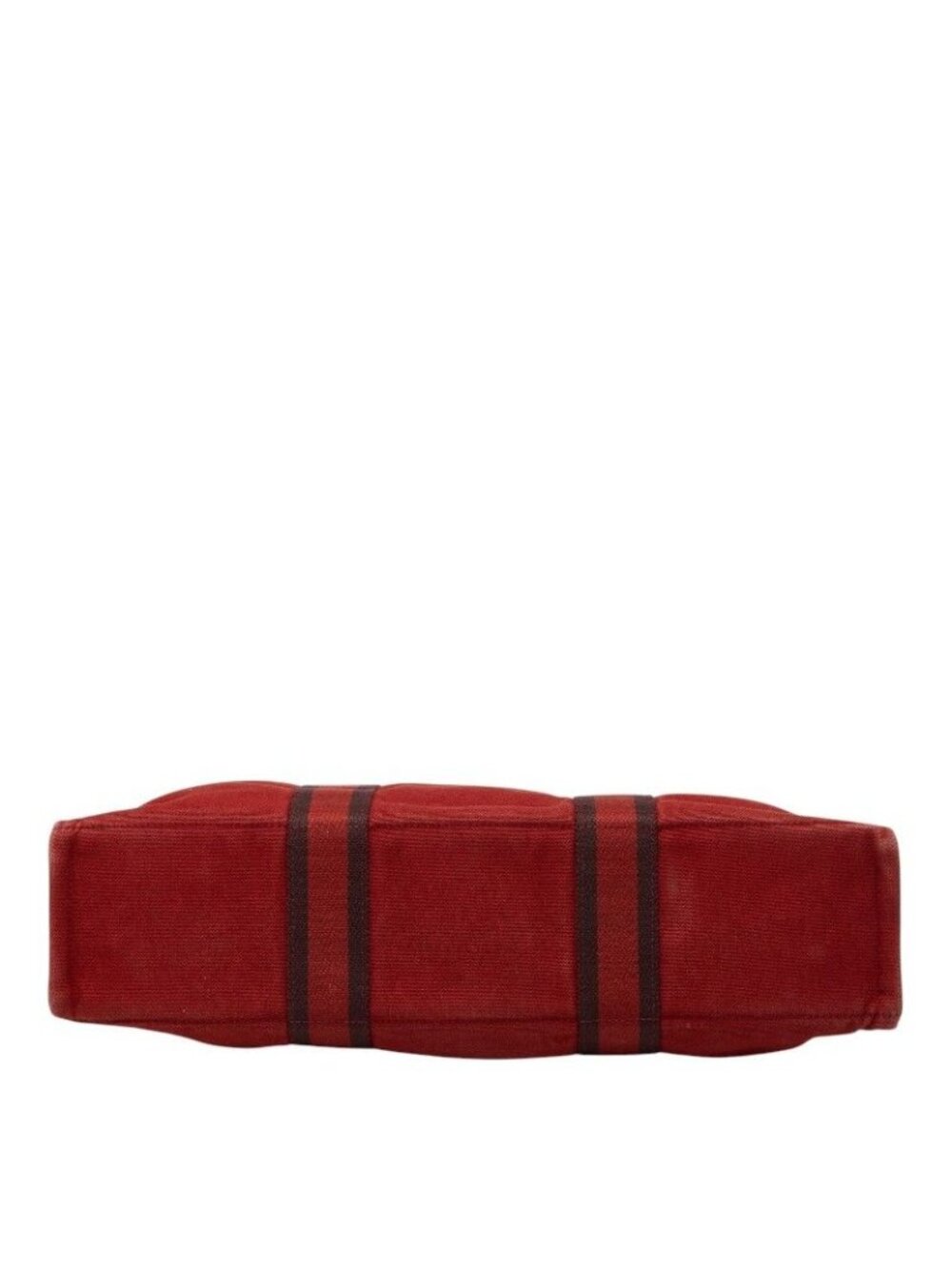 Hermes Fourre Tout MM Tote Red Canvas - Picture 3 of 10